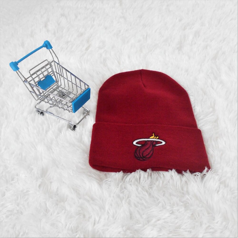 Miami Heat Beanie NBA Adidas Red